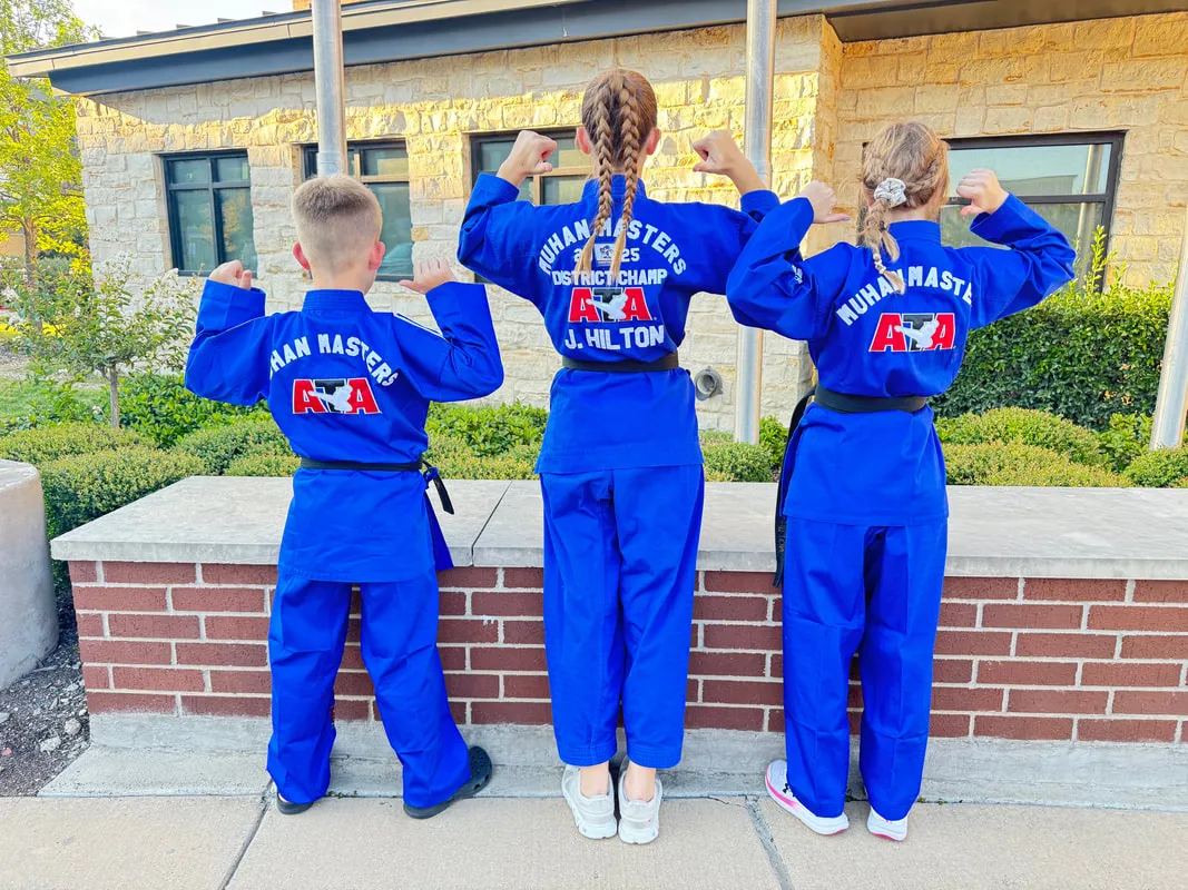 SWAT team students in their blue uniforms